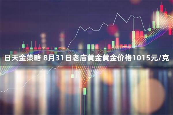 日天金策略 8月31日老庙黄金黄金价格1015元/克