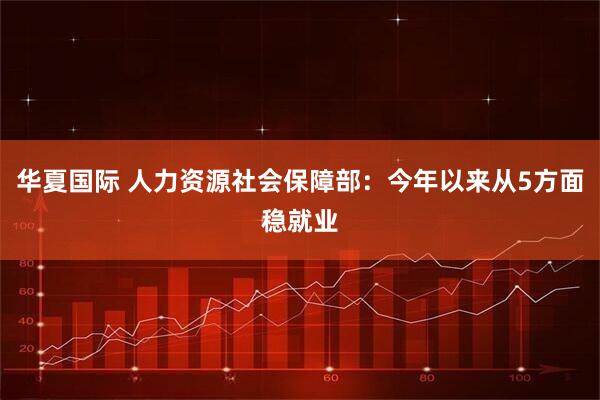 华夏国际 人力资源社会保障部：今年以来从5方面稳就业