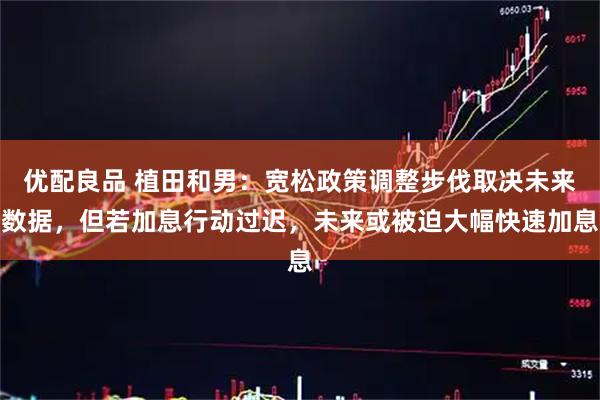 优配良品 植田和男：宽松政策调整步伐取决未来数据，但若加息行动过迟，未来或被迫大幅快速加息