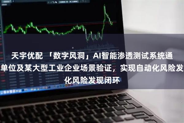 天宇优配 「数字风洞」AI智能渗透测试系统通过关基单位及某大型工业企业场景验证，实现自动化风险发现闭环